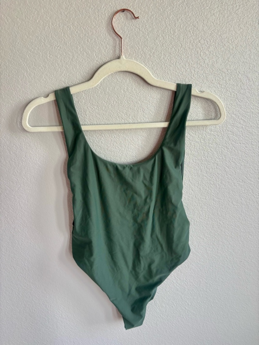 Aerie Olive Green High-Rise One-Piece Swimsuit